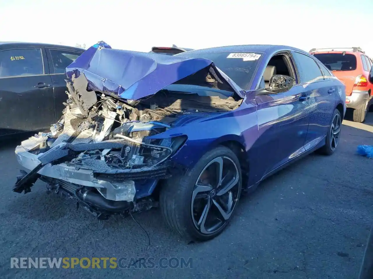 1 Photograph of a damaged car 1HGCV2F34MA013427 HONDA ACCORD 2021