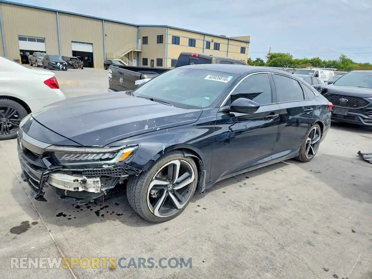 1 Photograph of a damaged car 1HGCV2F34MA014674 HONDA ACCORD 2021