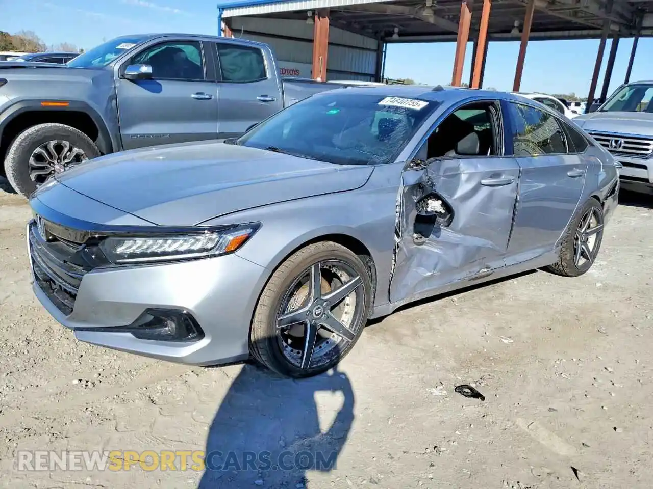 1 Photograph of a damaged car 1HGCV2F34MA025271 HONDA ACCORD 2021