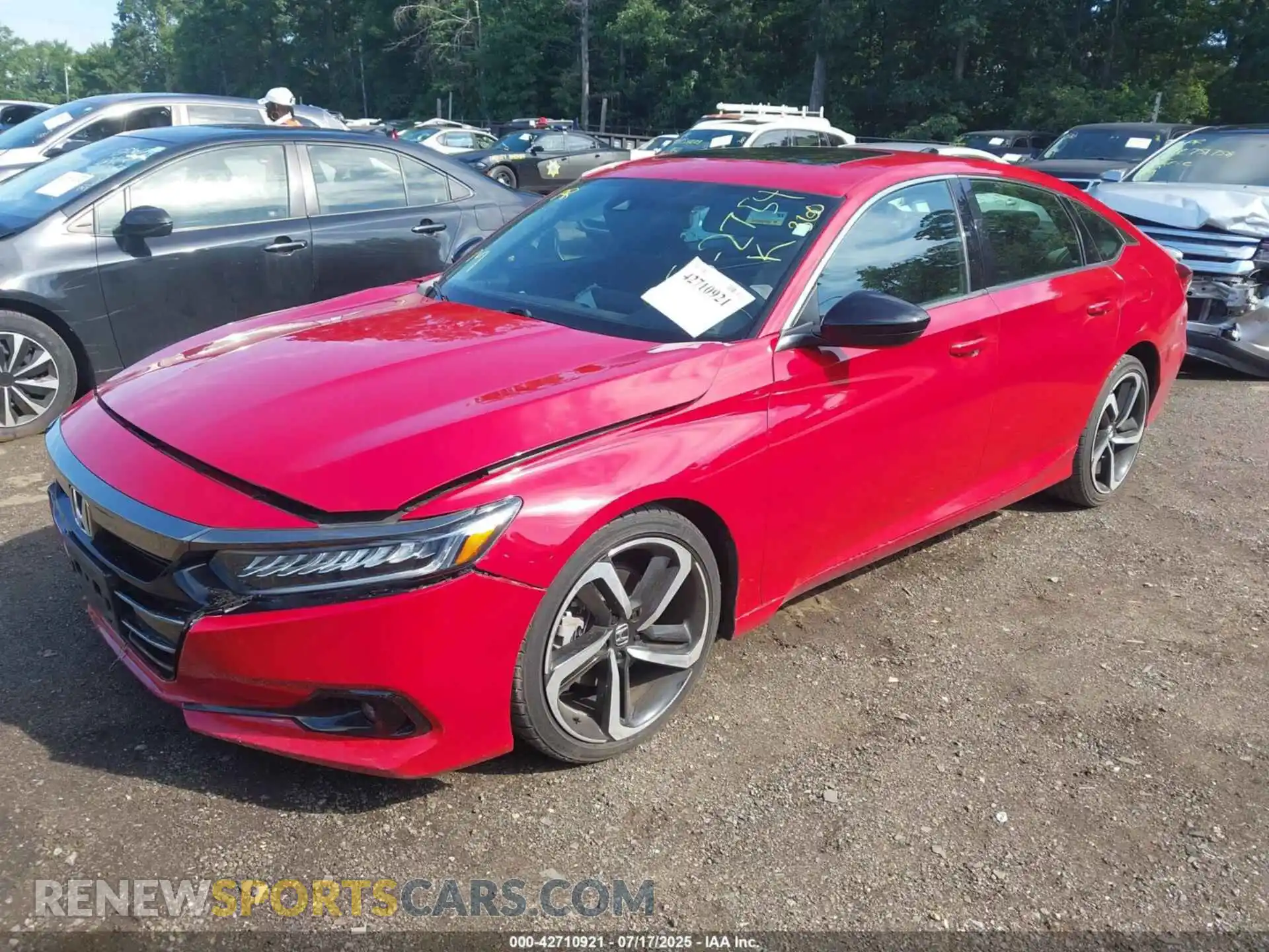 2 Photograph of a damaged car 1HGCV2F34MA025593 HONDA ACCORD 2021
