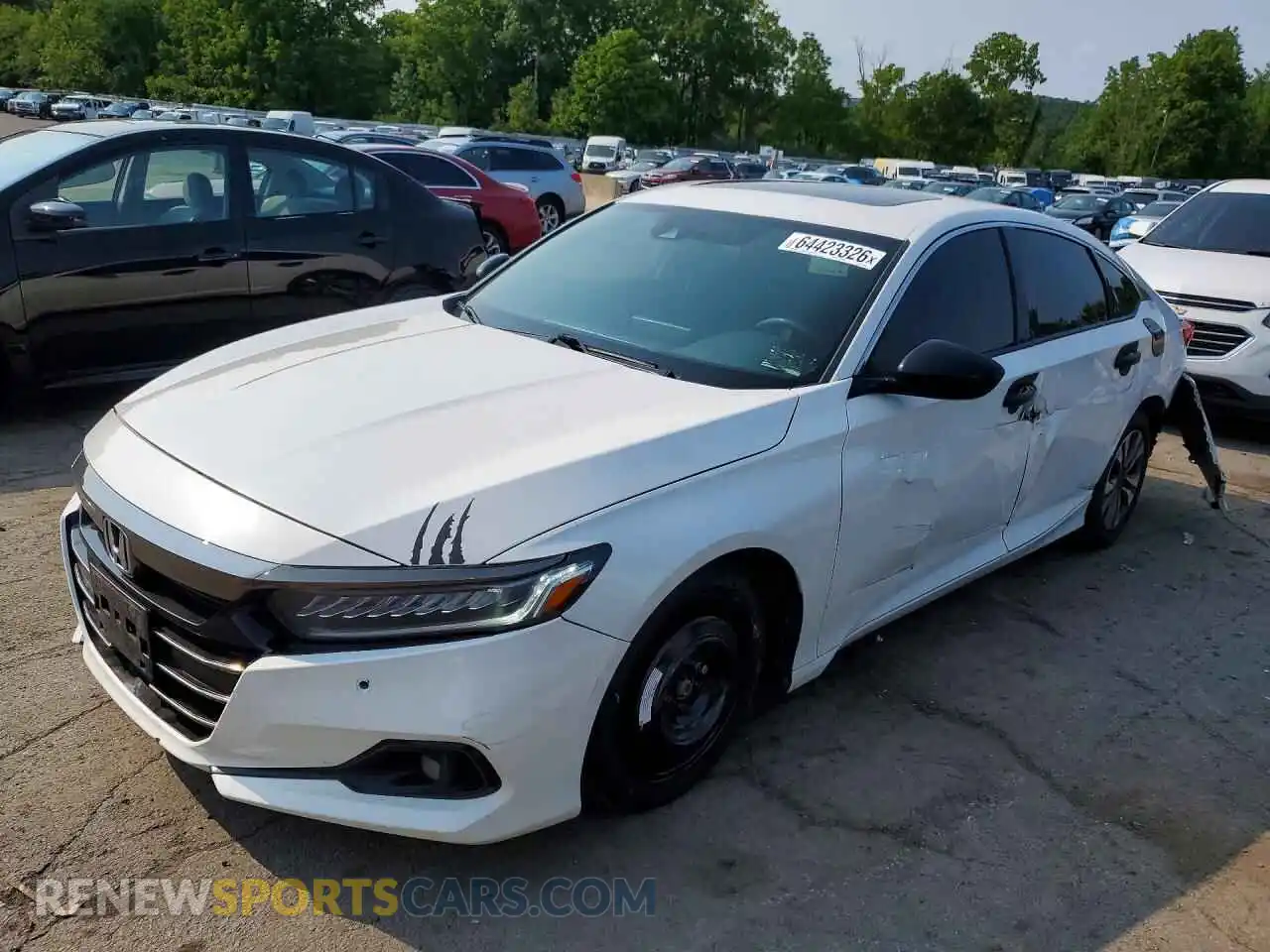 1 Photograph of a damaged car 1HGCV2F37MA002552 HONDA ACCORD 2021