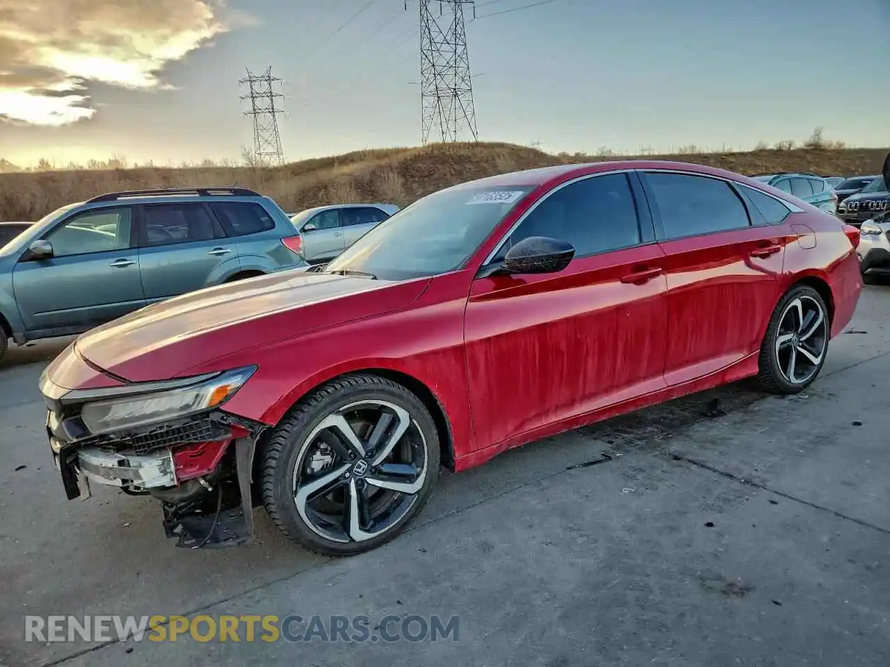 1 Photograph of a damaged car 1HGCV2F37MA008335 HONDA ACCORD 2021