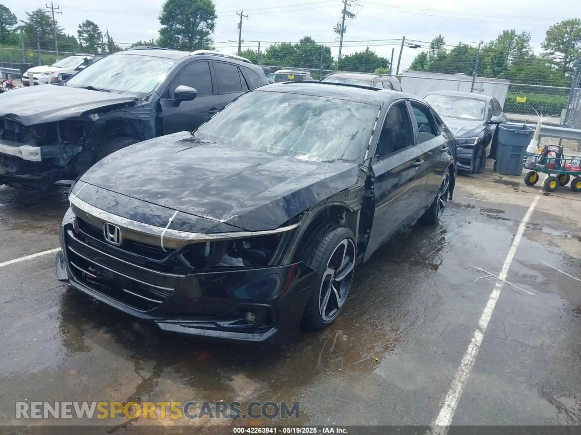 2 Photograph of a damaged car 1HGCV2F37MA023305 HONDA ACCORD 2021