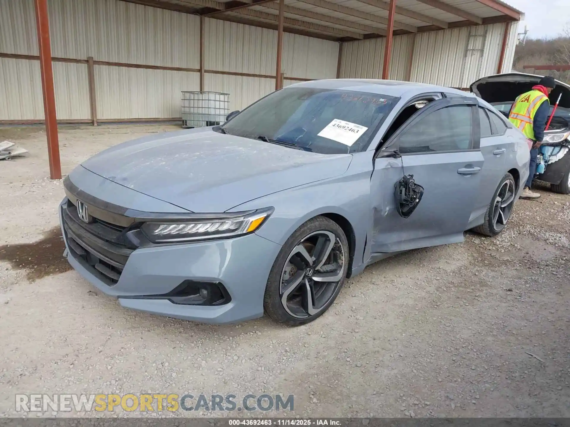 2 Photograph of a damaged car 1HGCV2F37MA026544 HONDA ACCORD 2021