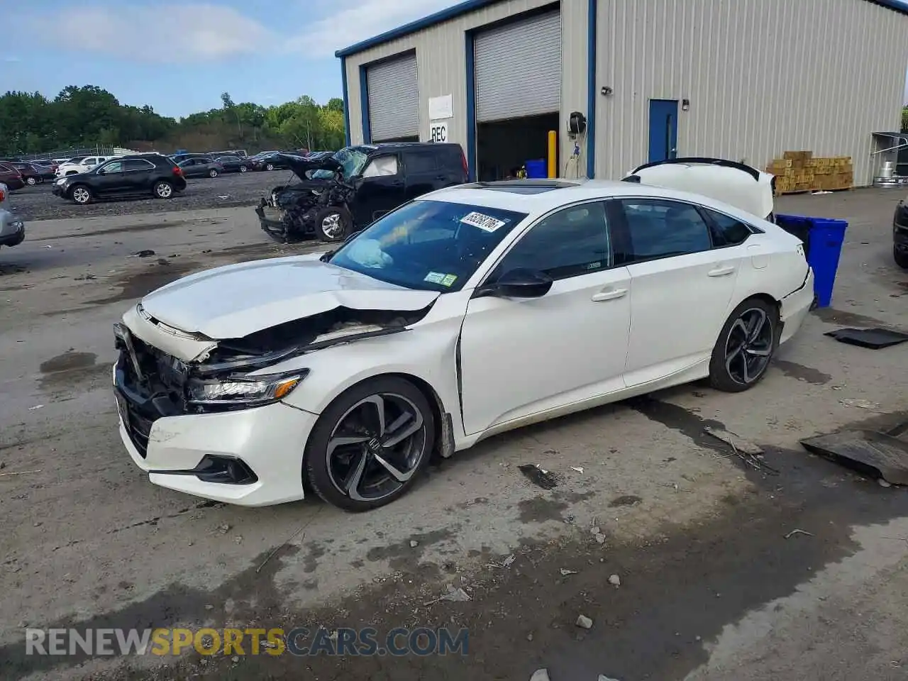 1 fotografías del automóvil dañado 1HGCV2F37MA030626 HONDA ACCORD 2021