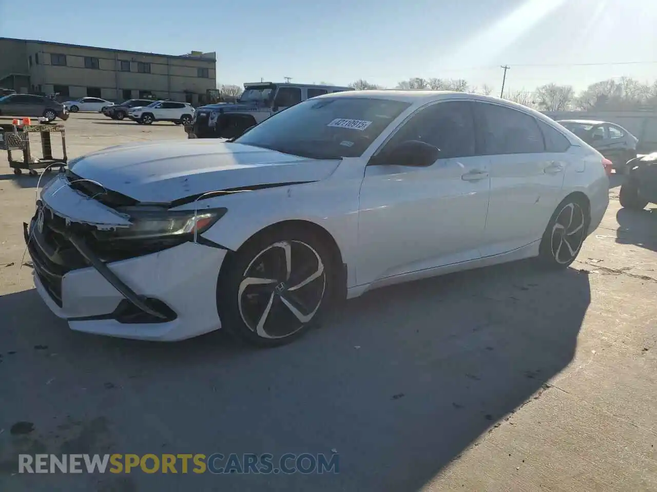 1 Photograph of a damaged car 1HGCV2F38MA011678 HONDA ACCORD 2021