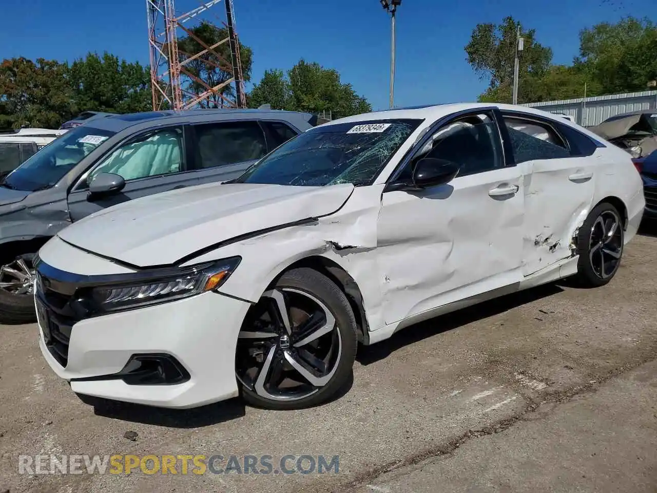 1 Photograph of a damaged car 1HGCV2F38MA020655 HONDA ACCORD 2021