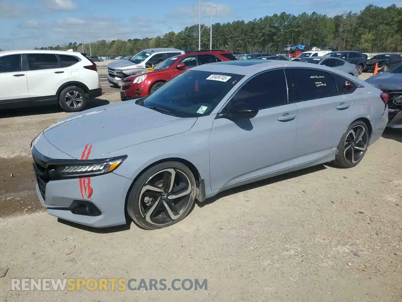 1 fotografías del automóvil dañado 1HGCV2F38MA024303 HONDA ACCORD 2021