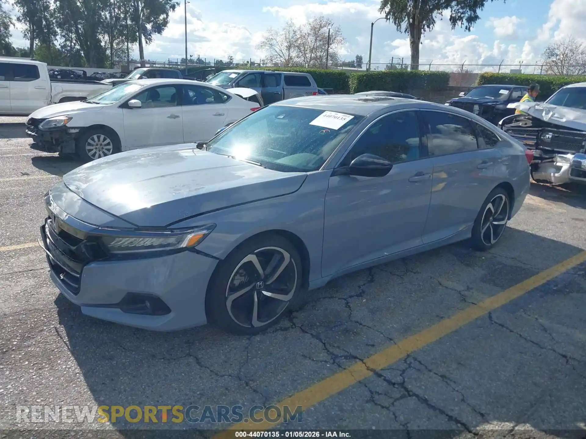 2 Photograph of a damaged car 1HGCV2F38MA027718 HONDA ACCORD 2021