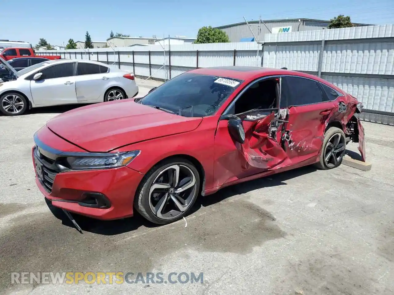 1 Photograph of a damaged car 1HGCV2F39MA026254 HONDA ACCORD 2021