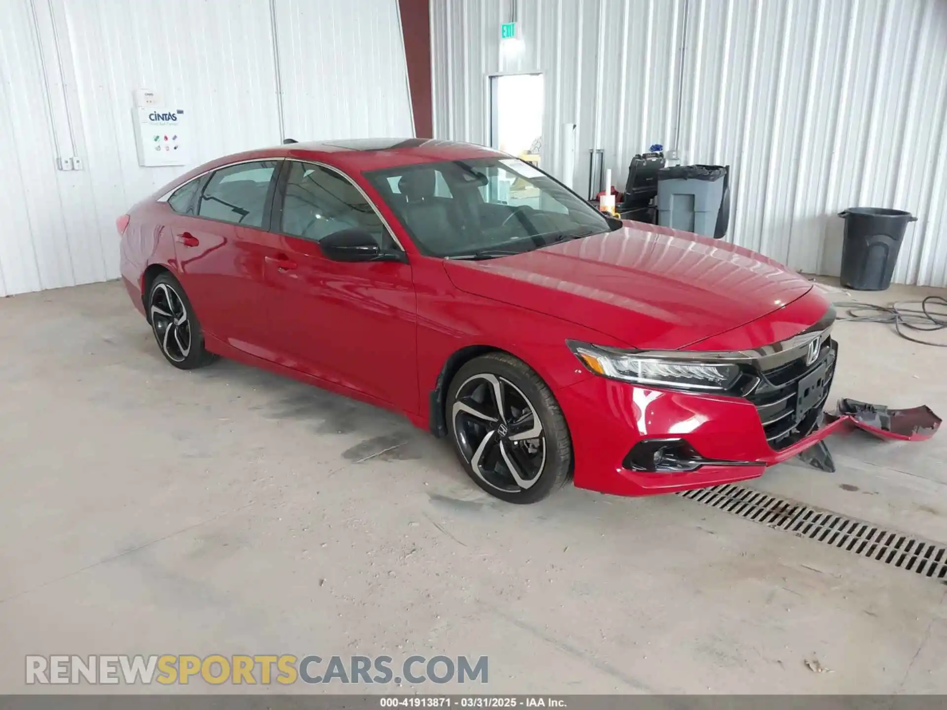 1 Photograph of a damaged car 1HGCV2F39MA033172 HONDA ACCORD 2021