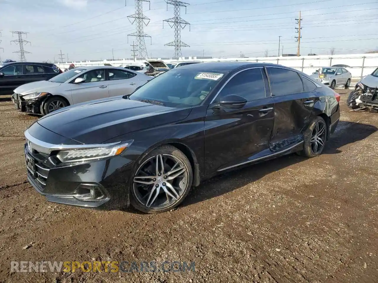1 Photograph of a damaged car 1HGCV2F91MA010764 HONDA ACCORD 2021