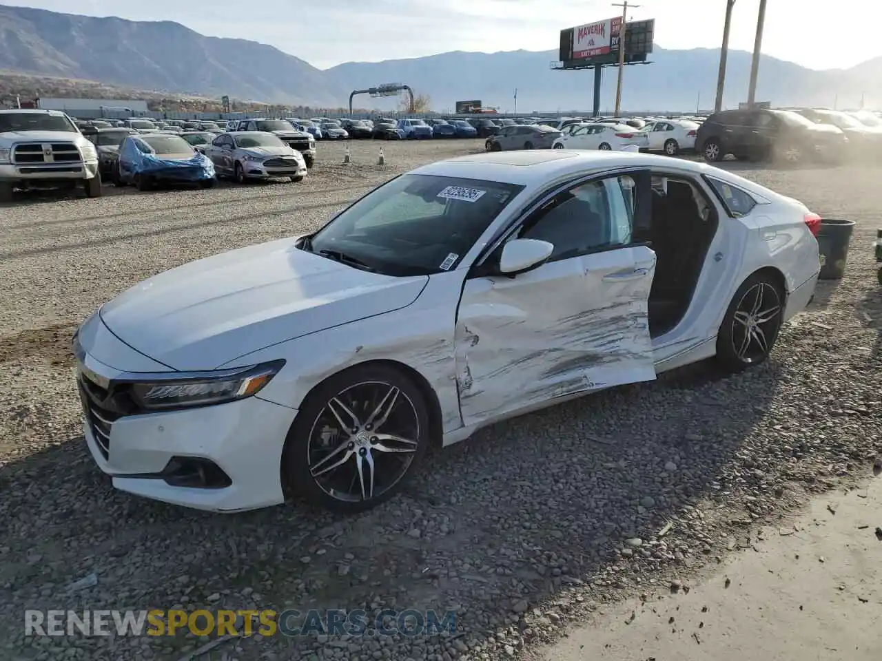 1 Photograph of a damaged car 1HGCV2F91MA019531 HONDA ACCORD 2021