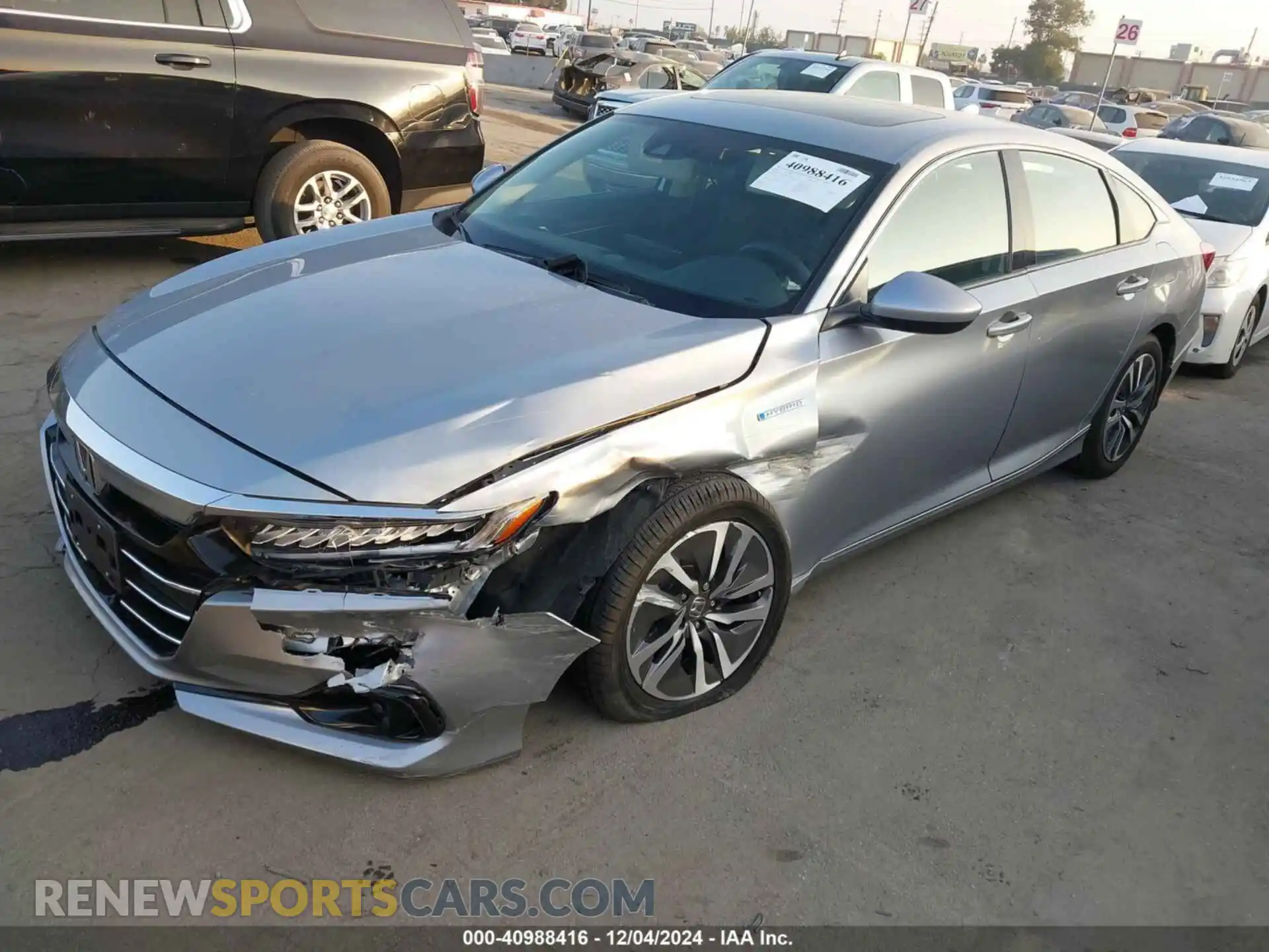 2 Photograph of a damaged car 1HGCV3F43MA012283 HONDA ACCORD 2021