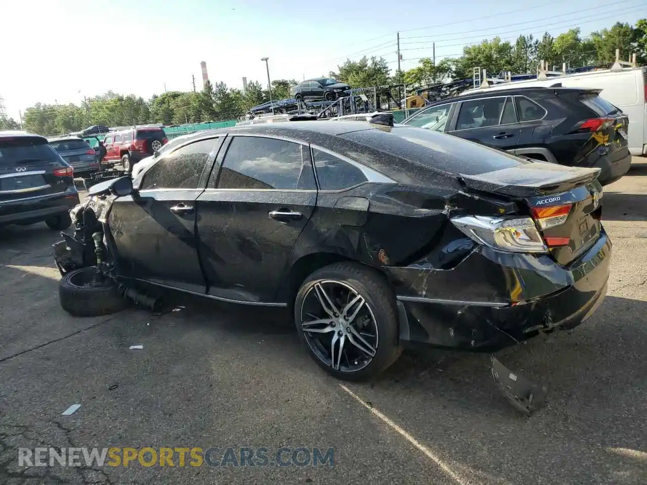 2 fotografías del automóvil dañado 1HGCV3F98MA018883 HONDA ACCORD 2021