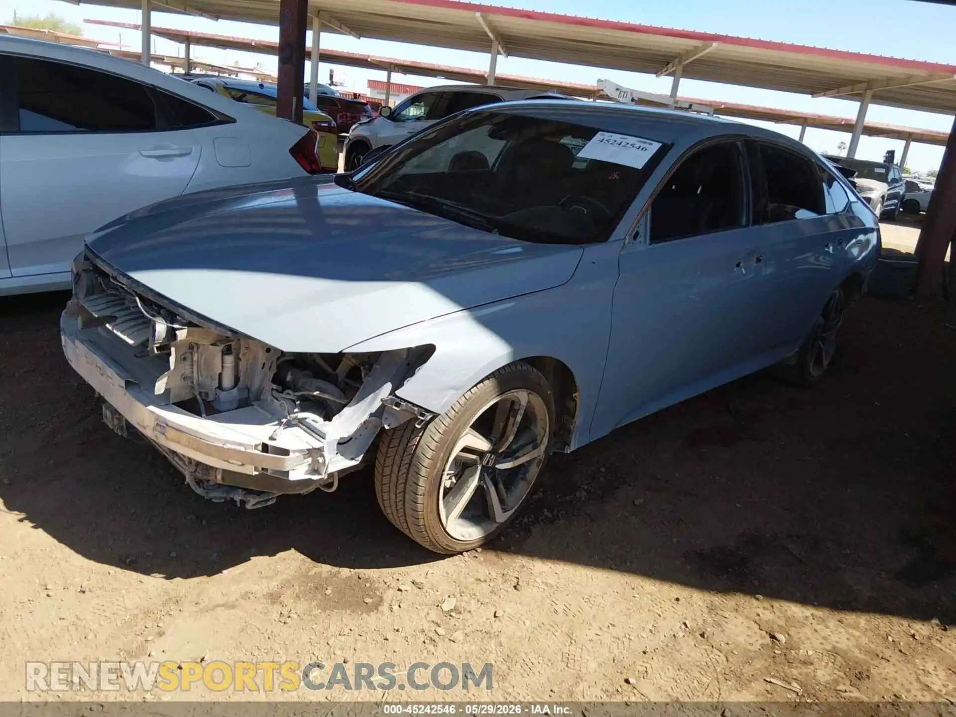 2 Фотография поврежденного автомобиля 1HGCV1F37NA047759 HONDA ACCORD 2022