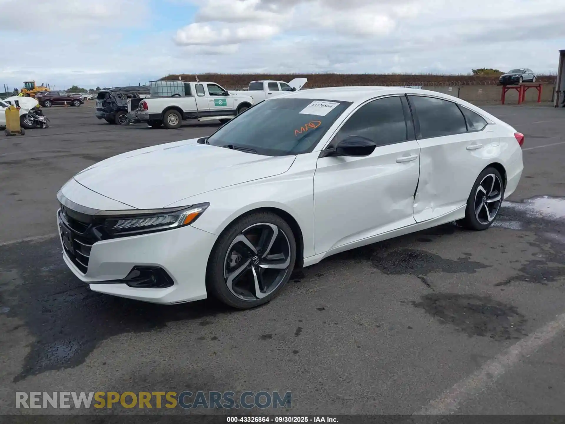 2 Photograph of a damaged car 1HGCV1F38NA016407 HONDA ACCORD 2022