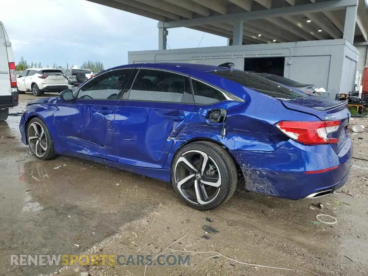 2 Photograph of a damaged car 1HGCV1F3XNA079993 HONDA ACCORD 2022