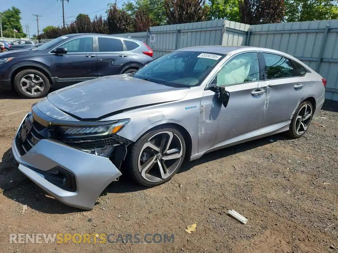 1 Photograph of a damaged car 1HGCV3F24NA025267 HONDA ACCORD 2022