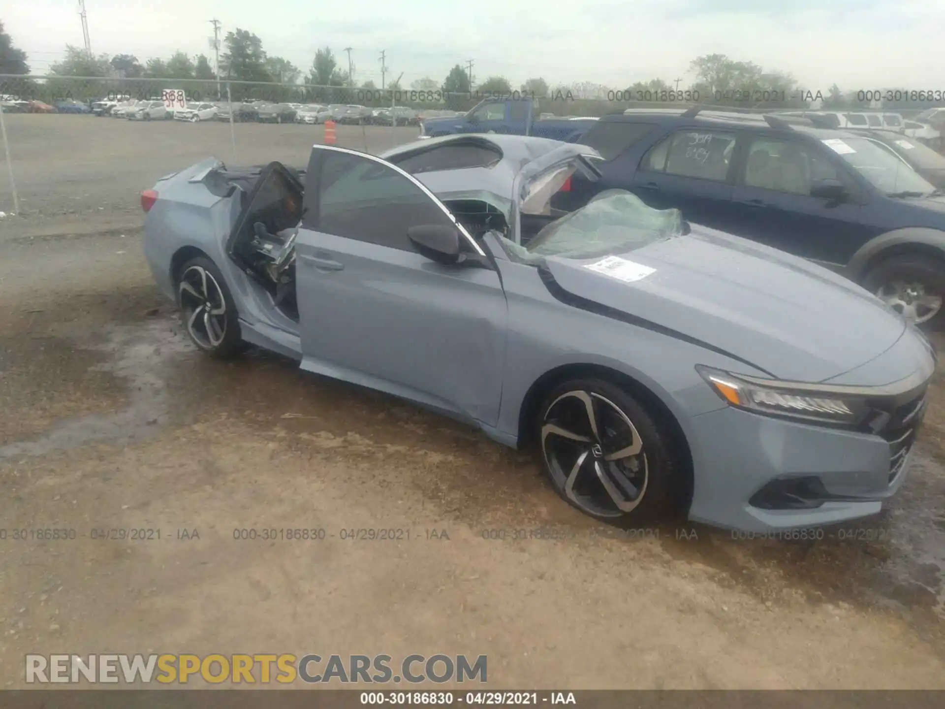 1 Photograph of a damaged car 1HGCV2F39MA013049 HONDA ACCORD SEDAN 2021