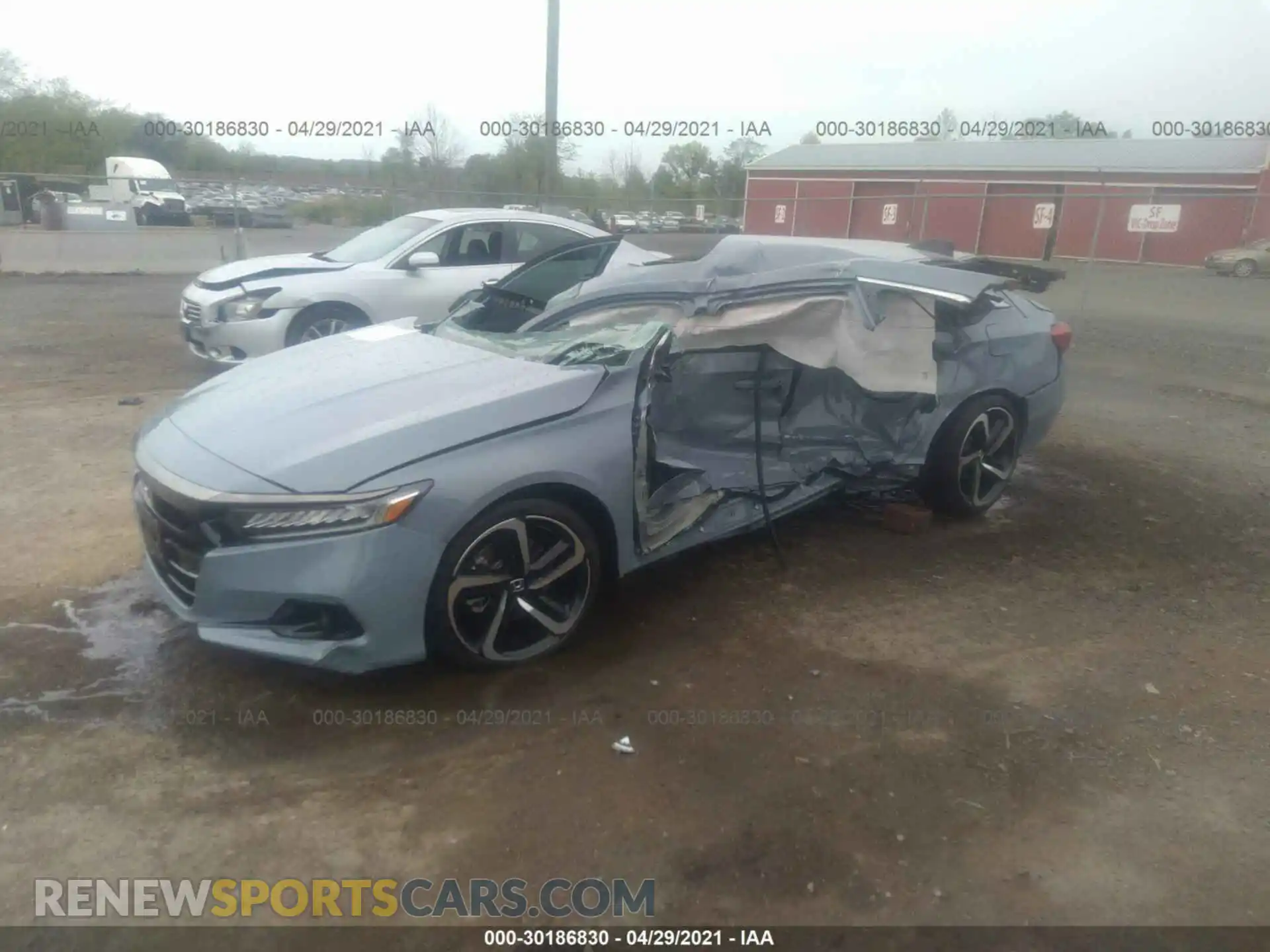 2 Photograph of a damaged car 1HGCV2F39MA013049 HONDA ACCORD SEDAN 2021