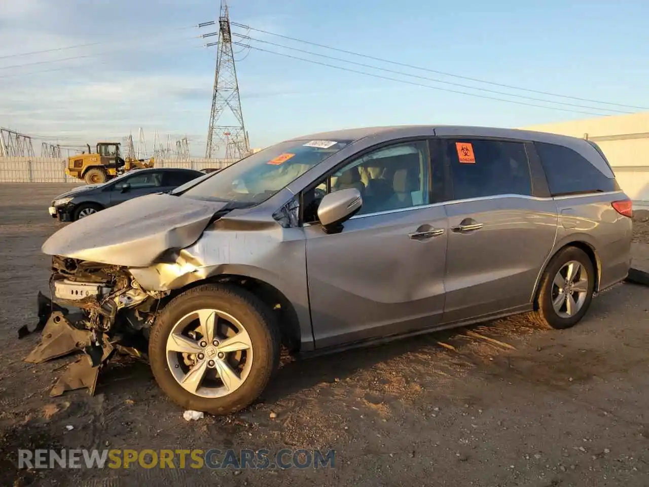 1 Photograph of a damaged car 5FNRL6H52KB028288 HONDA All Models 2019