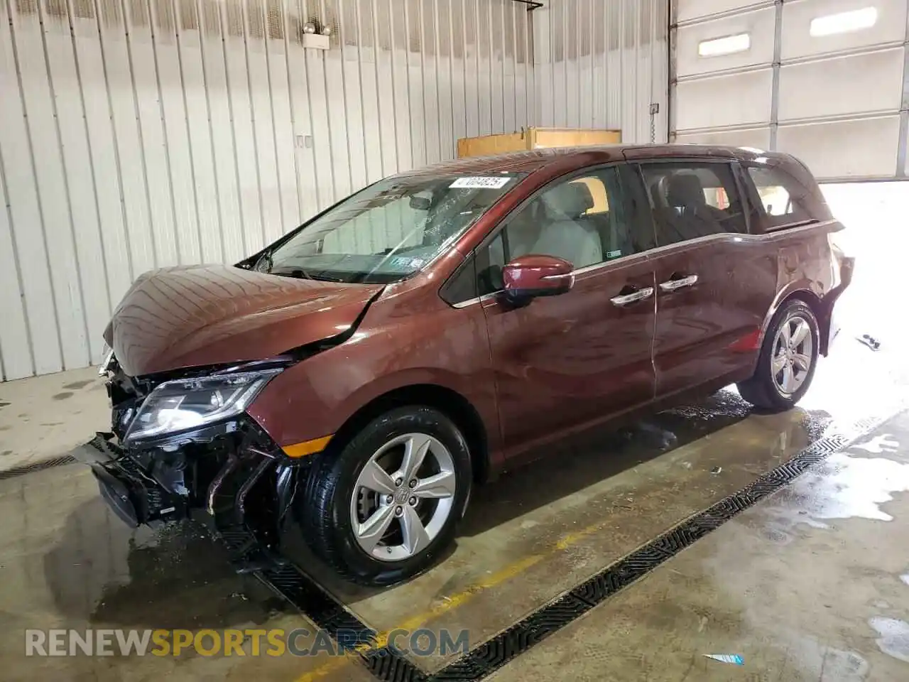 1 Photograph of a damaged car 5FNRL6H58KB043054 HONDA All Models 2019