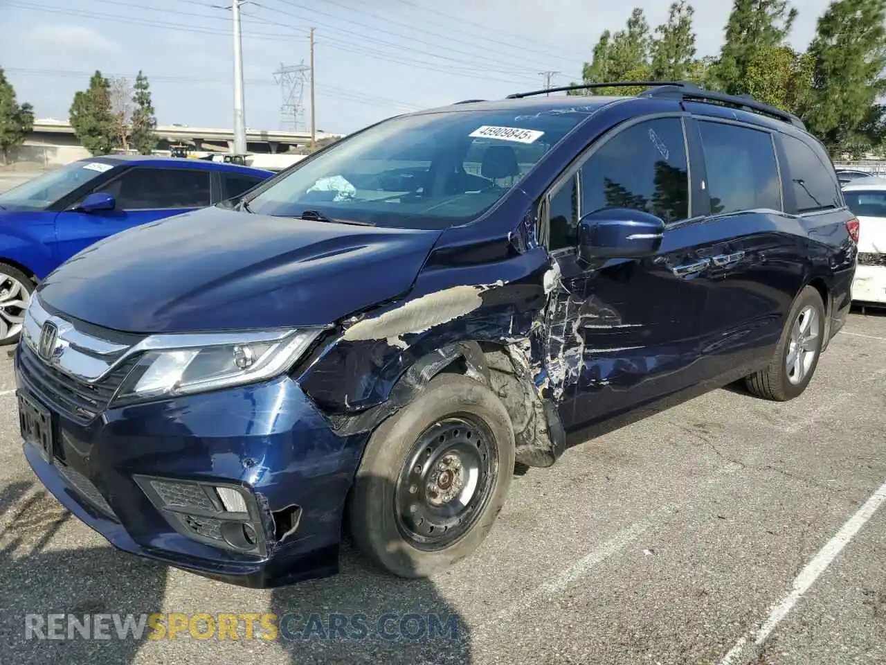 1 Photograph of a damaged car 5FNRL6H70KB112398 HONDA All Models 2019