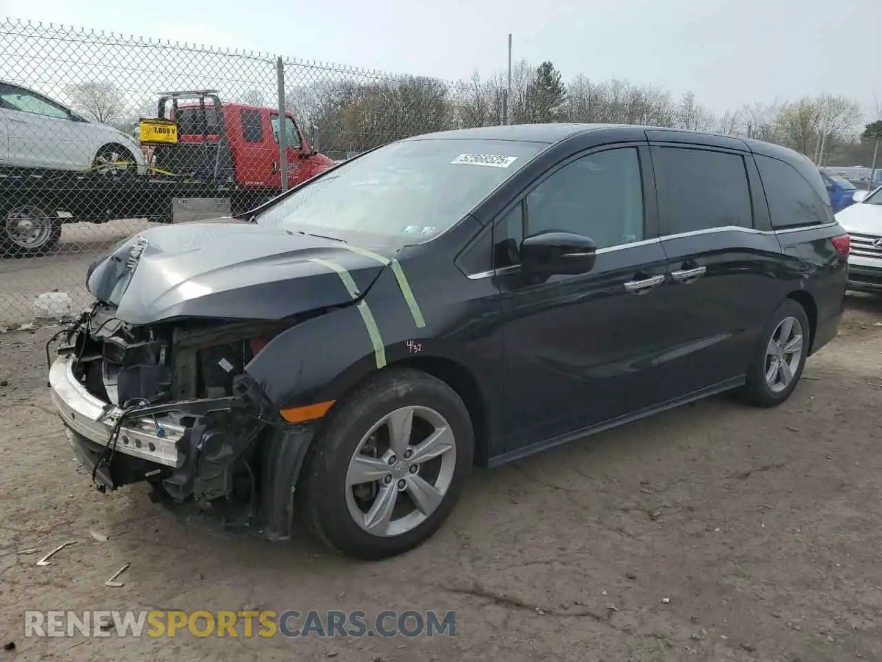 1 Photograph of a damaged car 5FNRL6H71KB120803 HONDA All Models 2019