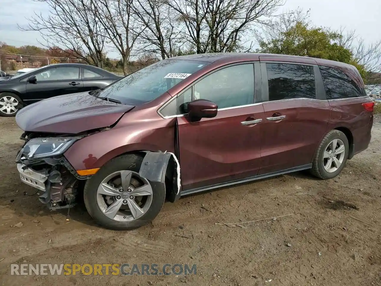 1 Photograph of a damaged car 5FNRL6H76KB084607 HONDA All Models 2019