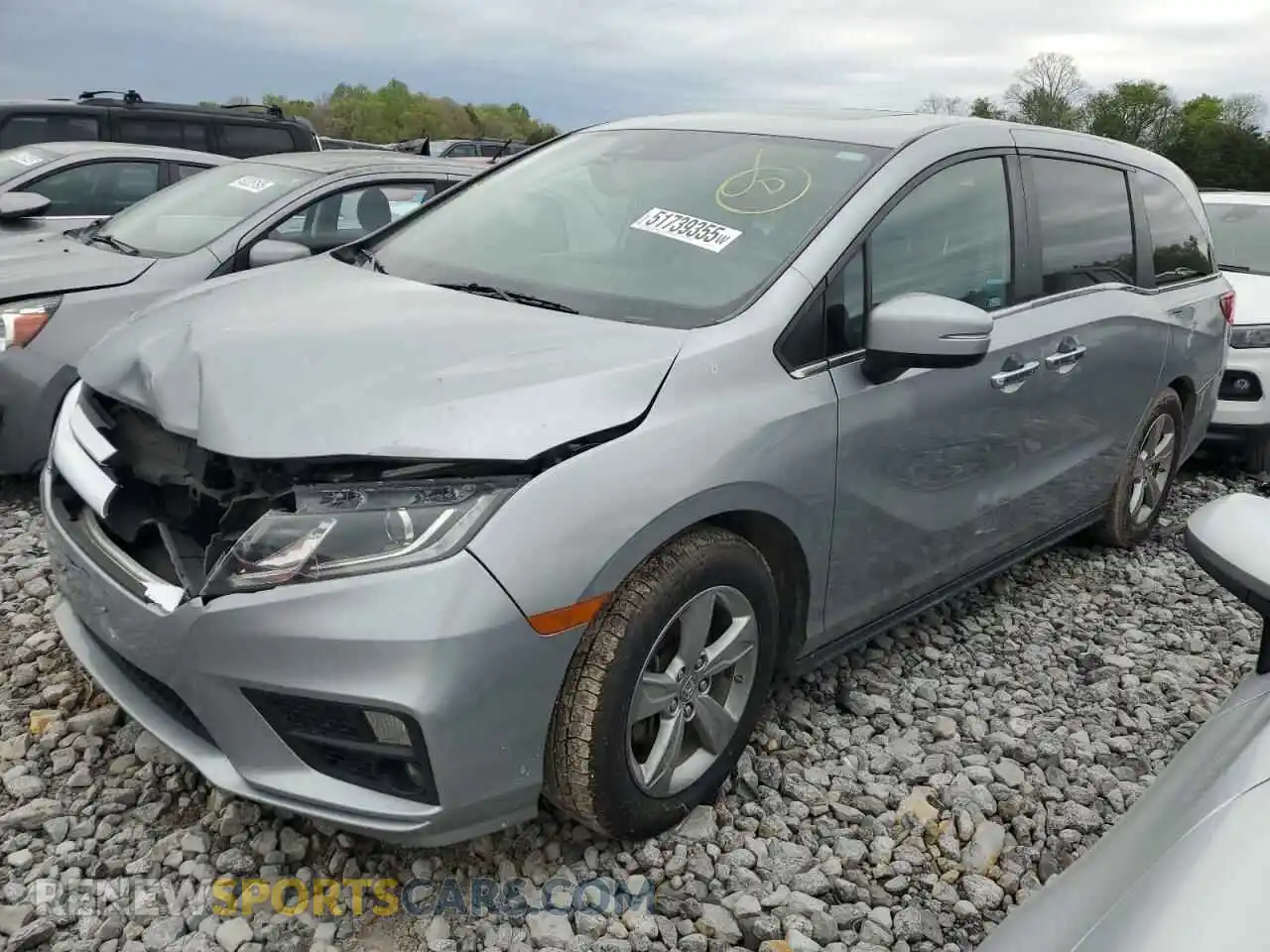1 Photograph of a damaged car 5FNRL6H77KB071820 HONDA All Models 2019
