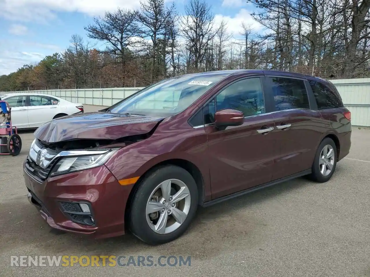 1 Photograph of a damaged car 5FNRL6H78KB035568 HONDA All Models 2019