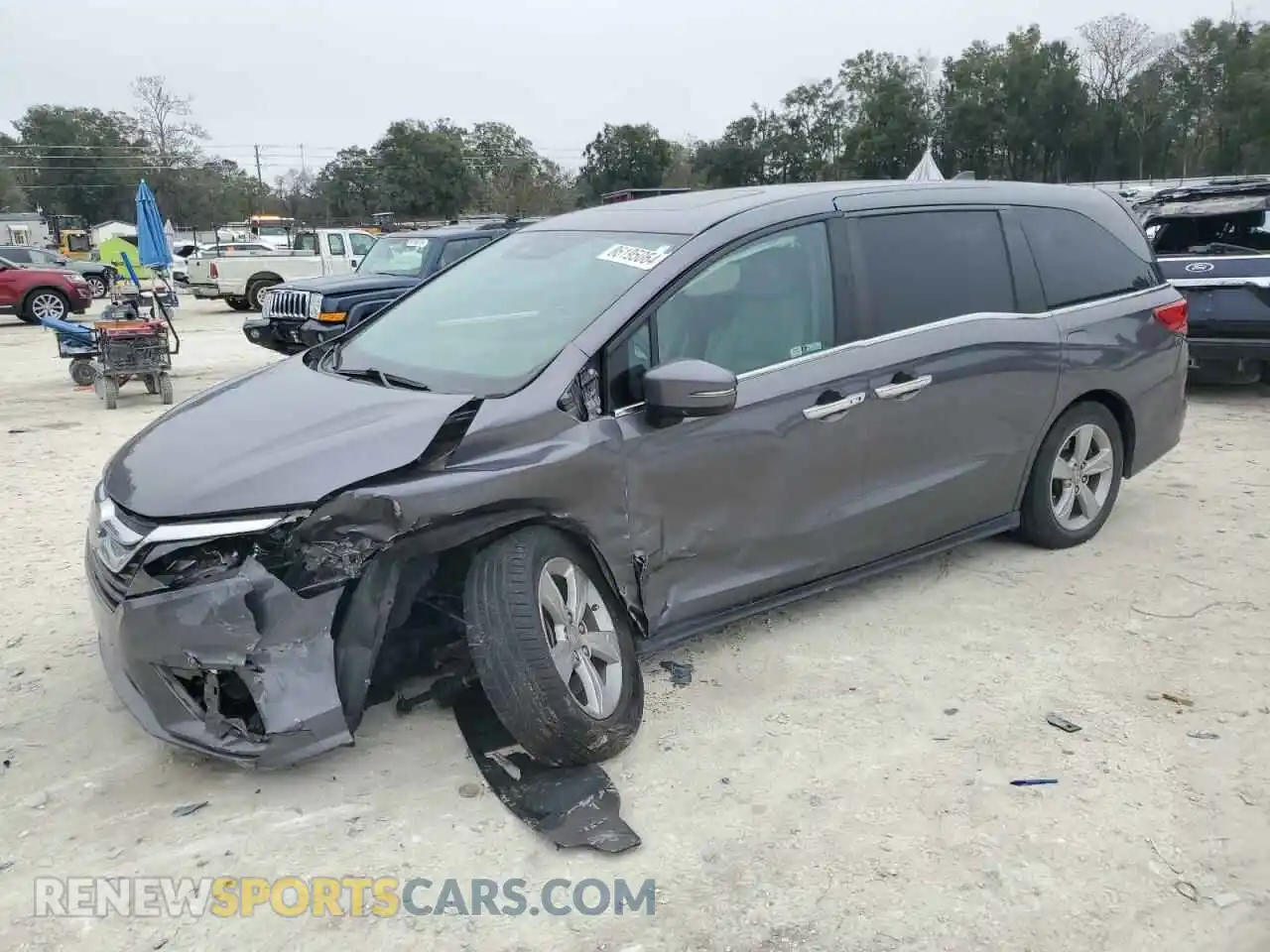 1 Photograph of a damaged car 5FNRL6H78KB040625 HONDA All Models 2019