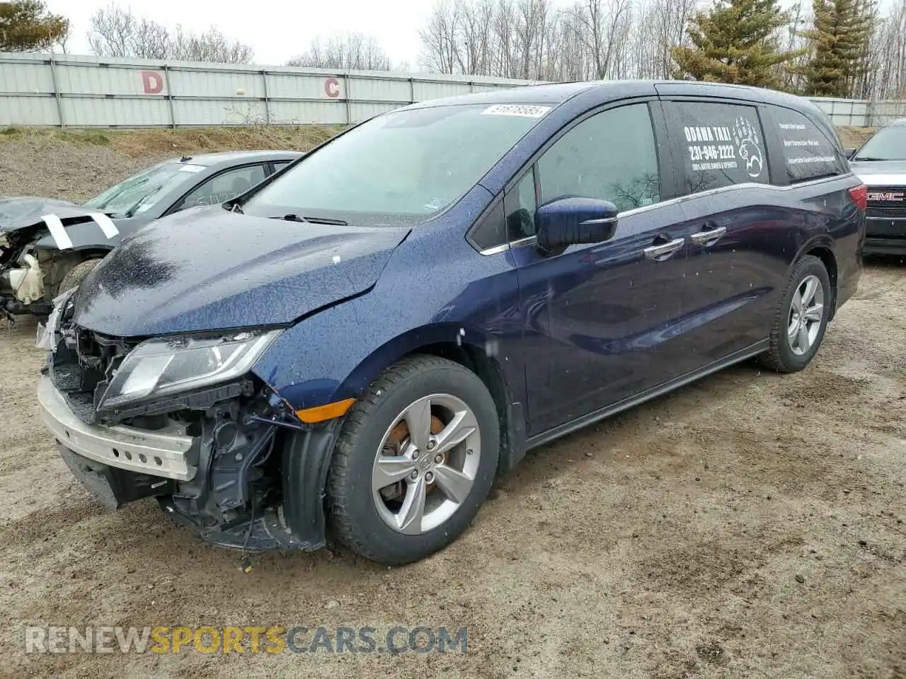 1 Photograph of a damaged car 5FNRL6H7XKB053649 HONDA All Models 2019