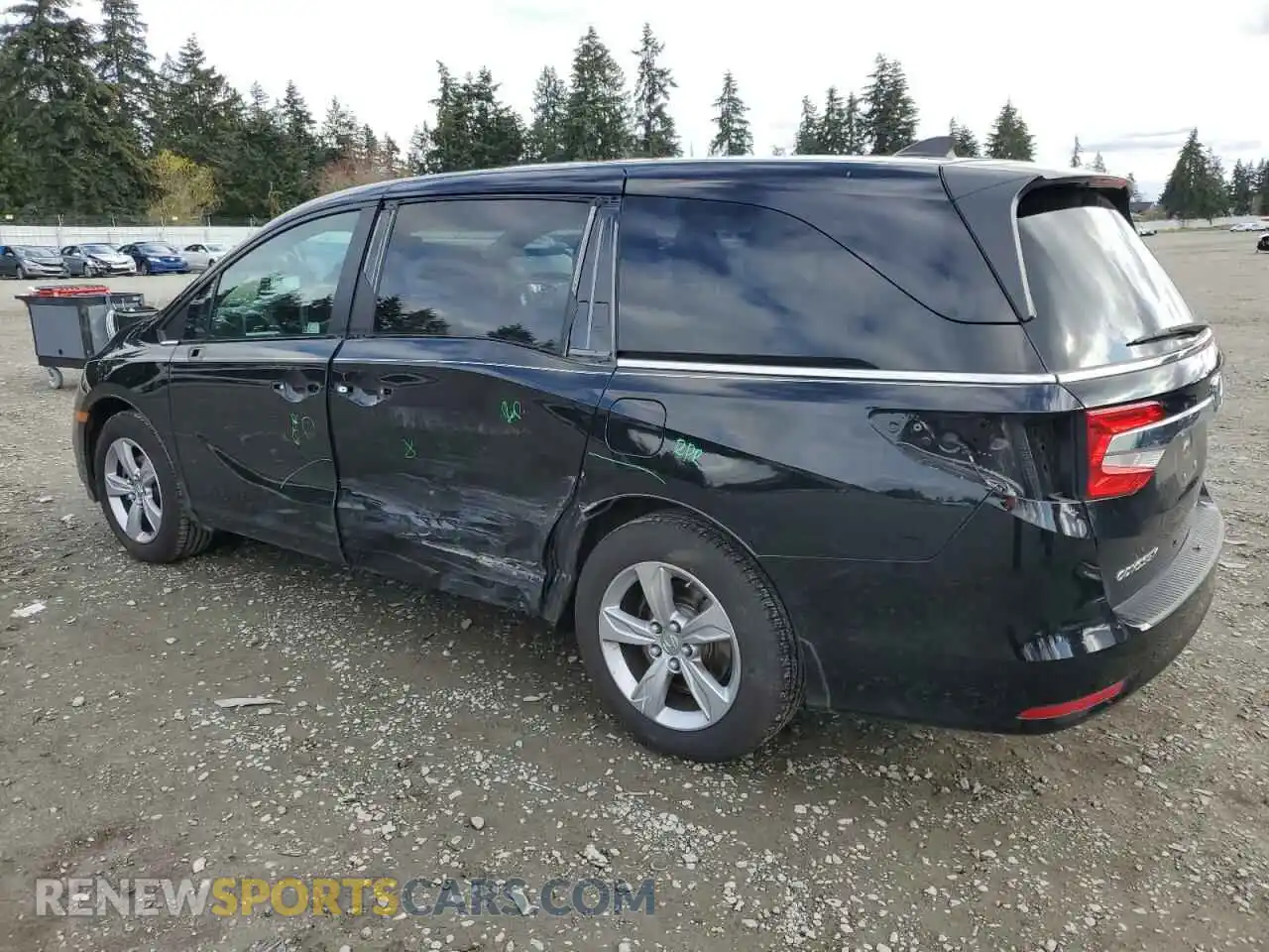 2 Photograph of a damaged car 5FNRL6H74LB005050 HONDA All Models 2020