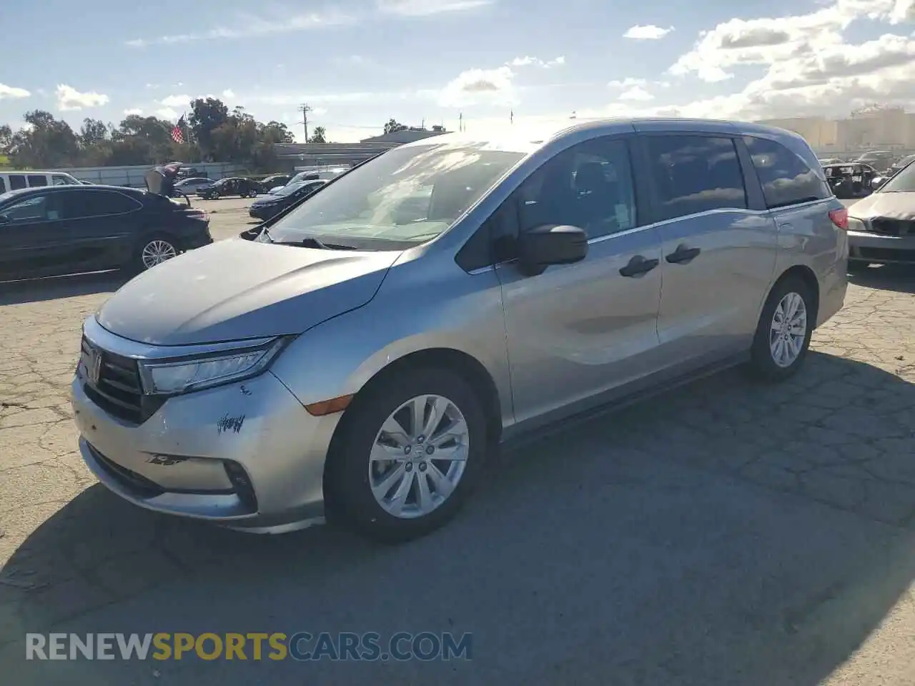 1 Photograph of a damaged car 5FNRL6H2XMB033330 HONDA All Models 2021