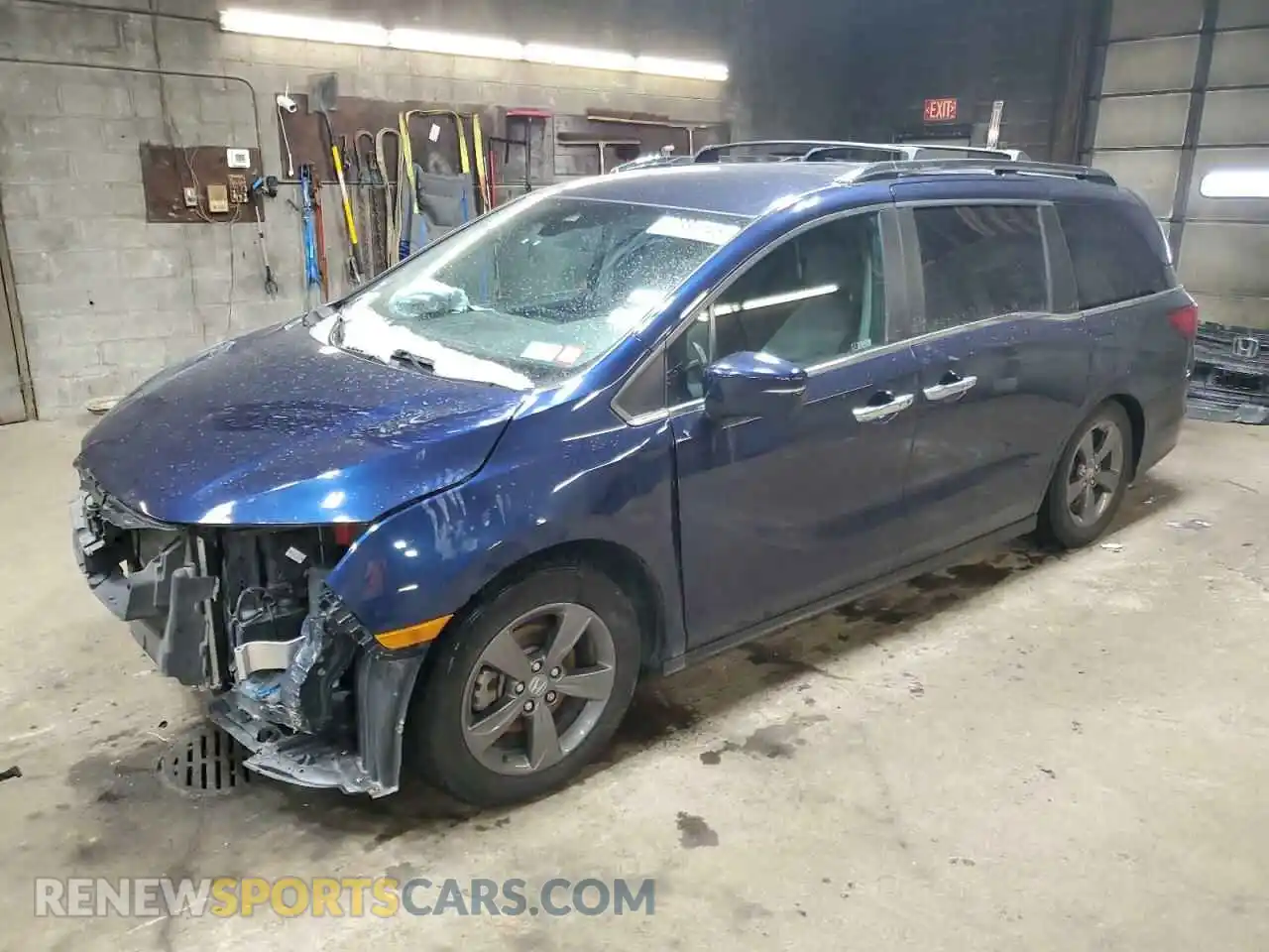 1 Photograph of a damaged car 5FNRL6H5XMB010799 HONDA All Models 2021