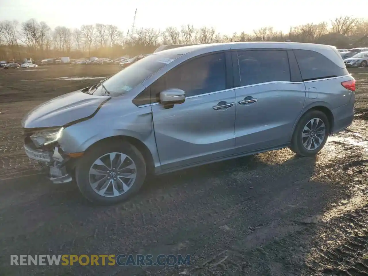 1 Photograph of a damaged car 5FNRL6H71MB042459 HONDA All Models 2021