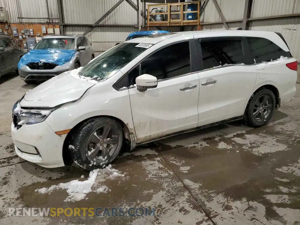 1 Photograph of a damaged car 5FNRL6H48NB504054 HONDA All Models 2022