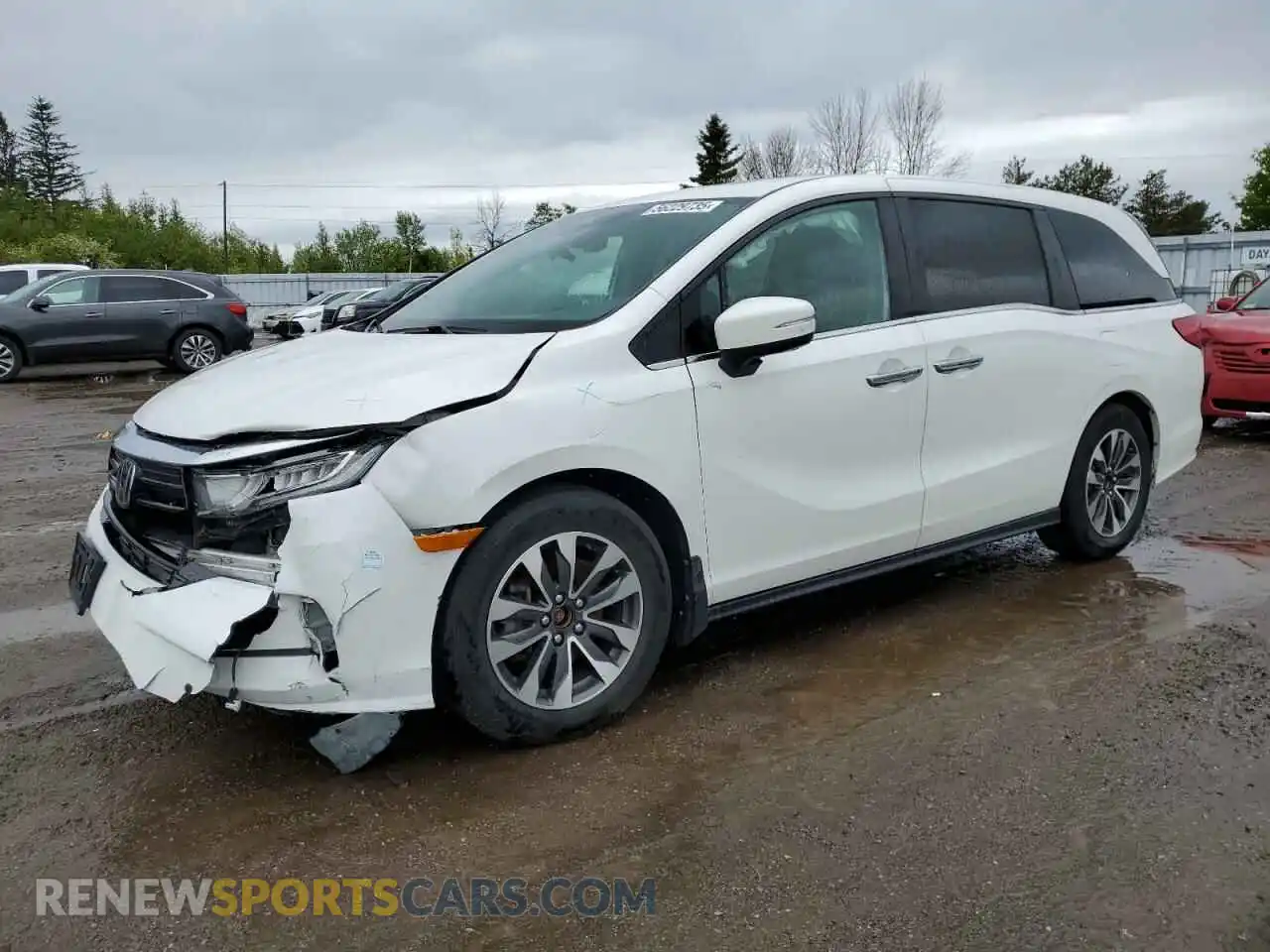 1 Photograph of a damaged car 5FNRL6H62NB502754 HONDA All Models 2022