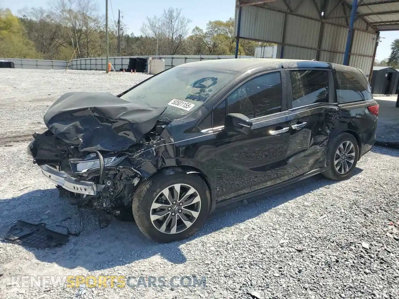 1 Photograph of a damaged car 5FNRL6H6XPB018723 HONDA All Models 2023