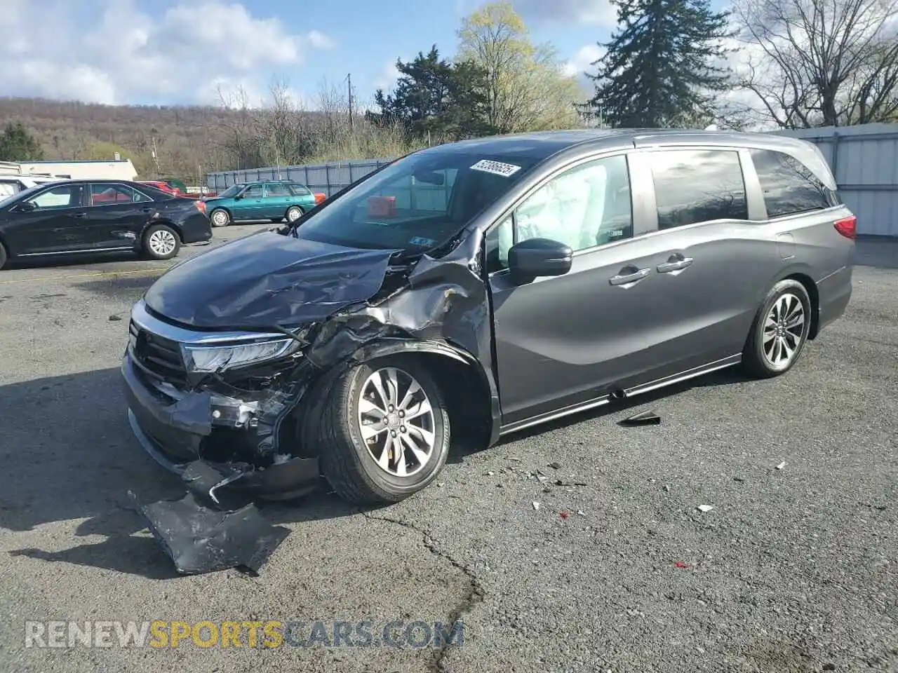 1 Photograph of a damaged car 5FNRL6H68RB016150 HONDA All Models 2024