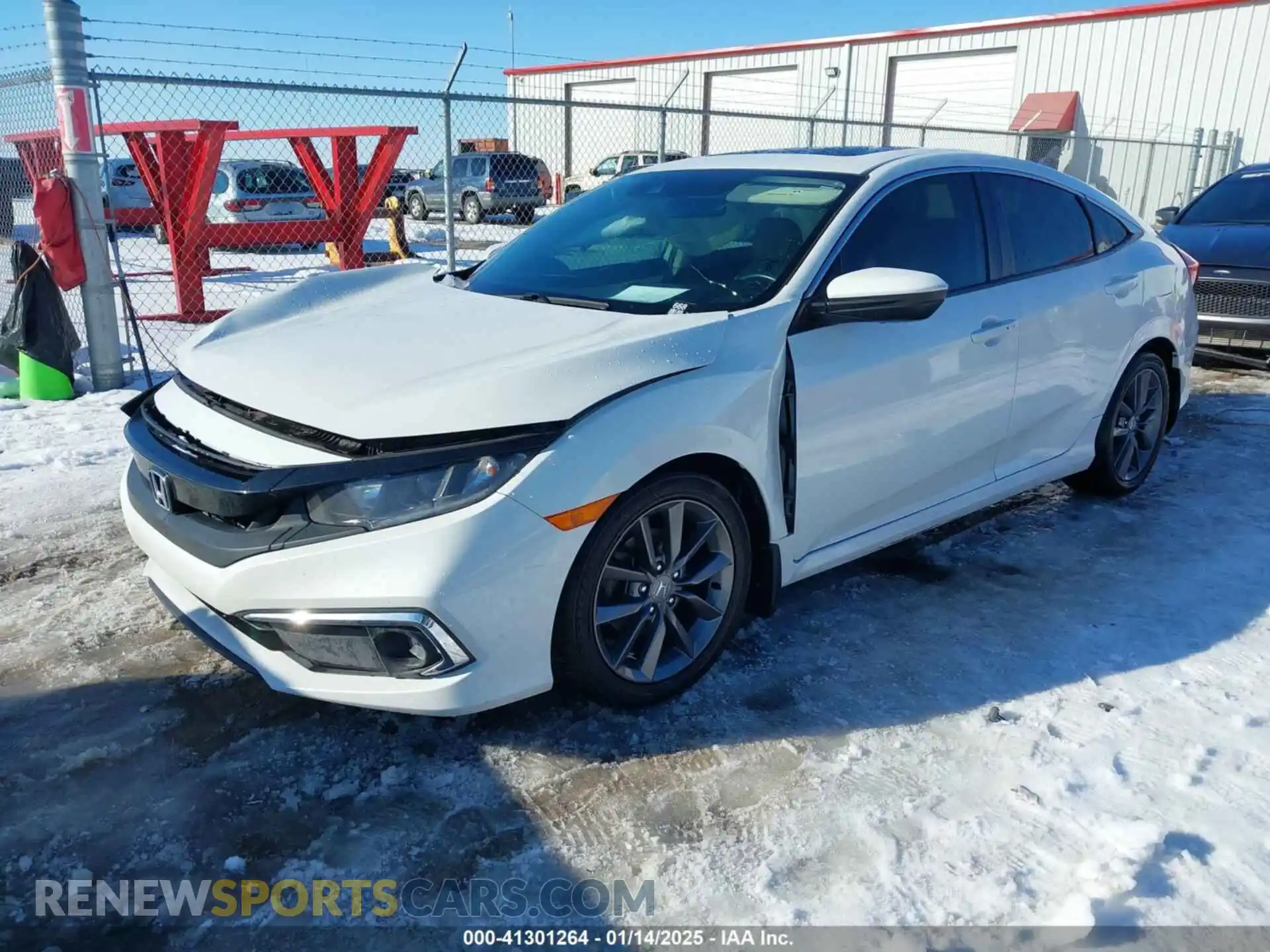 2 Photograph of a damaged car 19XFC1F32KE011696 HONDA CIVIC 2019