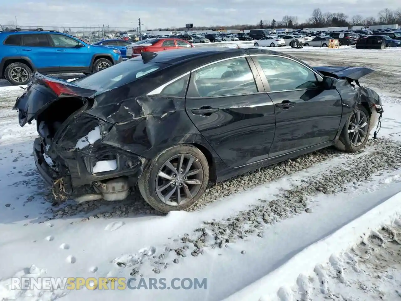 3 Фотография поврежденного автомобиля 19XFC1F34KE016320 HONDA CIVIC 2019