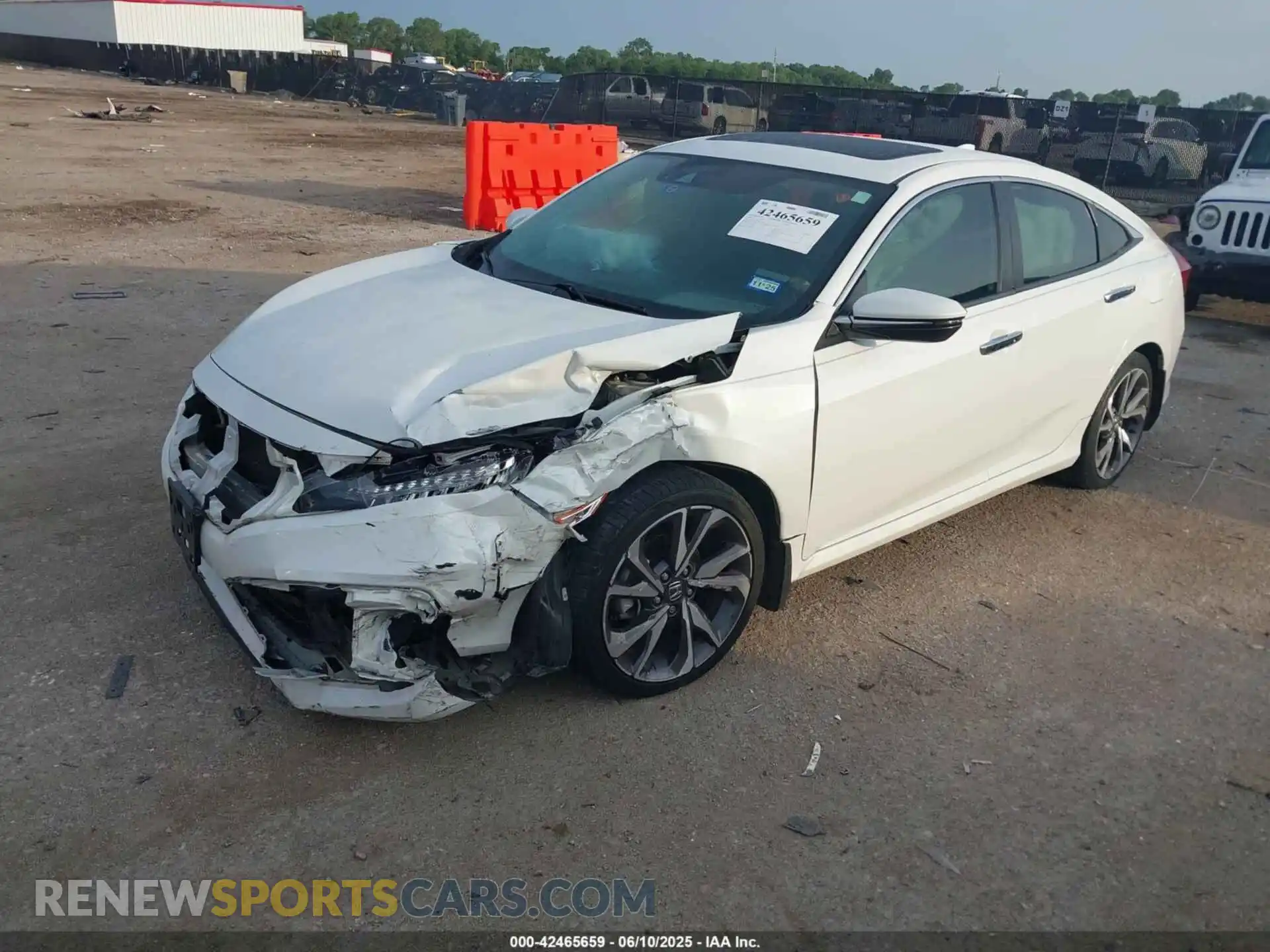 2 fotografías del automóvil dañado 19XFC1F98KE006183 HONDA CIVIC 2019