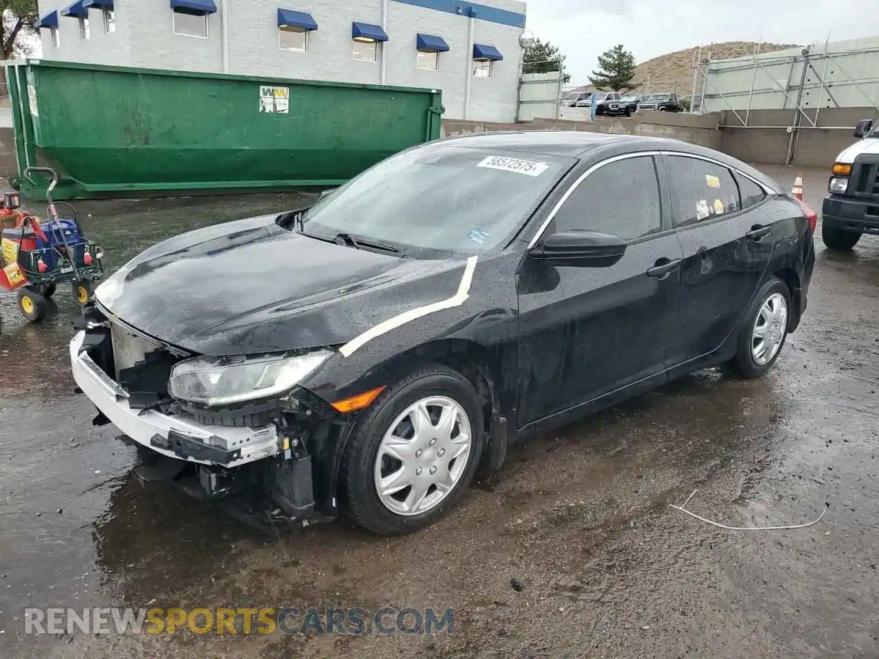 1 Photograph of a damaged car 19XFC2F63KE020259 HONDA CIVIC 2019