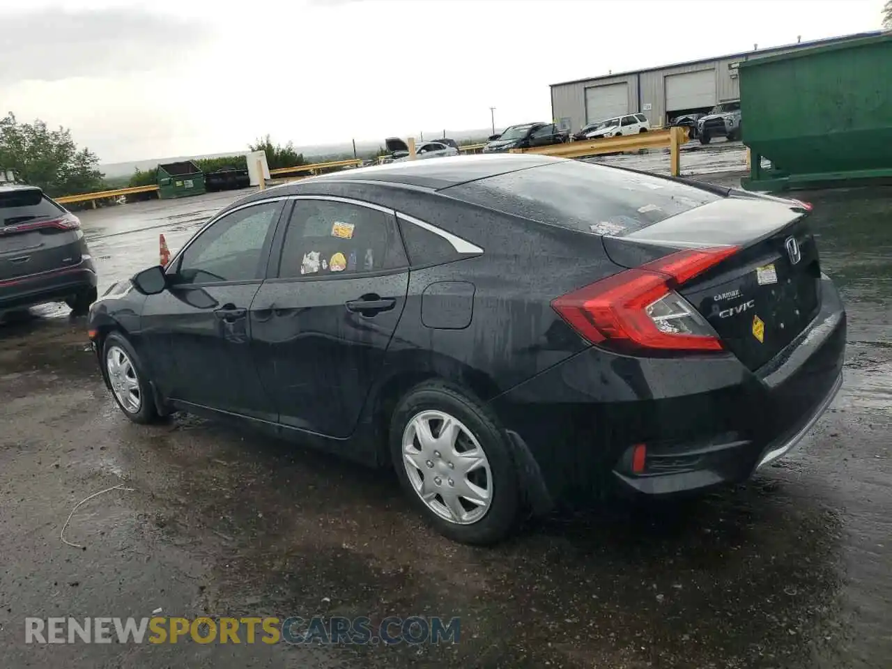 2 Photograph of a damaged car 19XFC2F63KE020259 HONDA CIVIC 2019