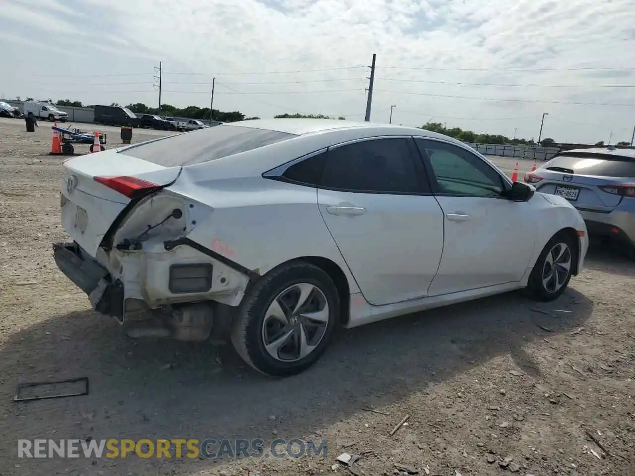 3 Photograph of a damaged car 19XFC2F64KE013143 HONDA CIVIC 2019