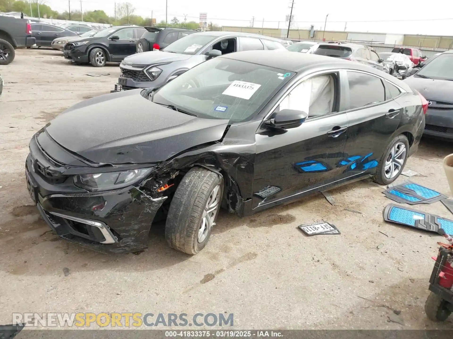2 fotografías del automóvil dañado 19XFC2F64KE024272 HONDA CIVIC 2019