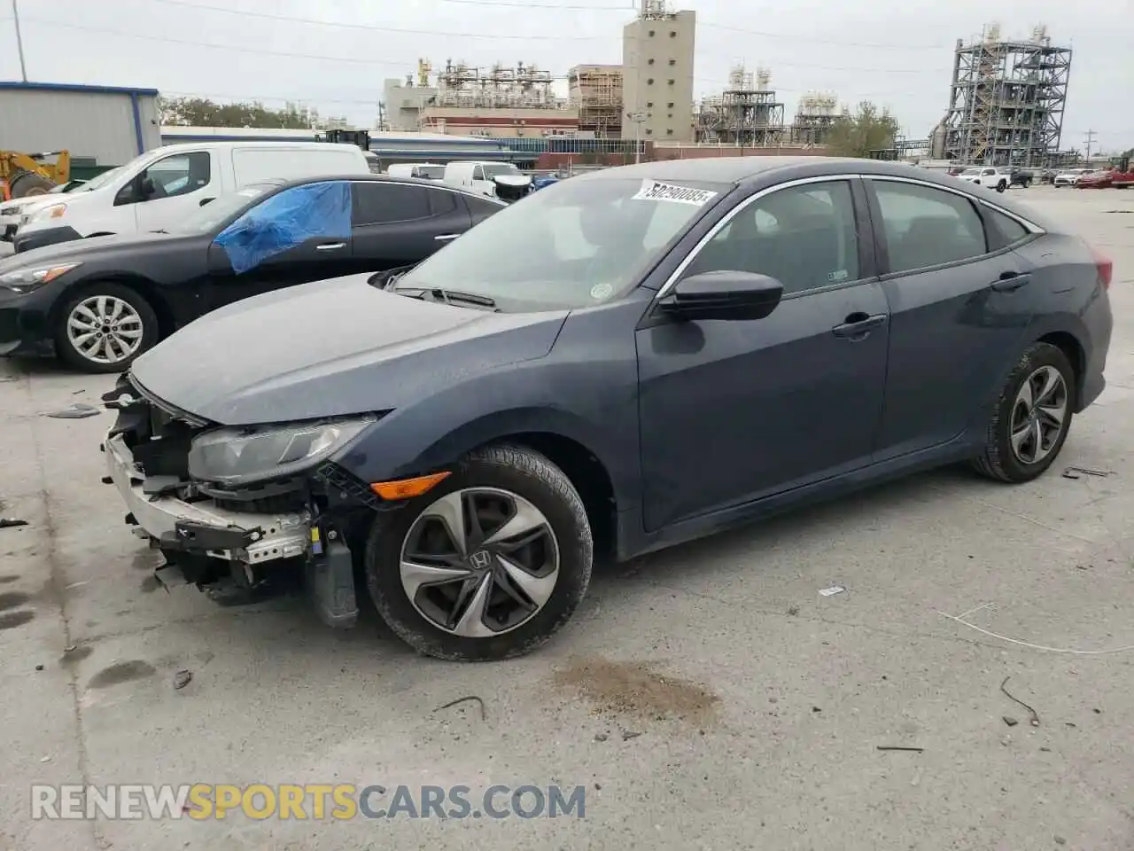 1 Photograph of a damaged car 19XFC2F64KE038575 HONDA CIVIC 2019